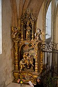 Linker Seitenaltar der Kirche St. Georgen an der Mattig