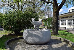 Brunnen Südbahnhofmarkt „Fischbrunnen“