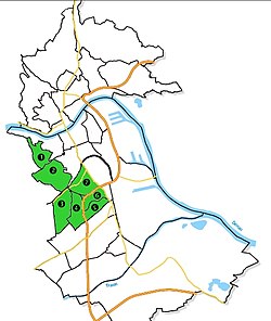 Statistische Bezirke des Linzer Stadtteils Waldegg