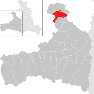 Lage der Gemeinde Lofer im Bezirk Zell am See (anklickbare Karte)