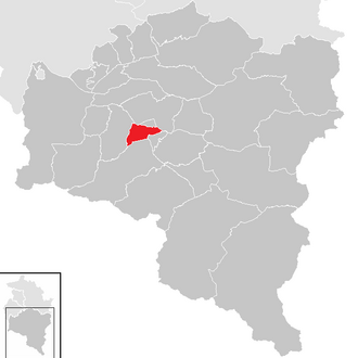 Lage der Gemeinde Lorüns im Bezirk Bludenz (anklickbare Karte)