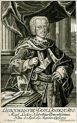 Ludwig VIII. um 1740