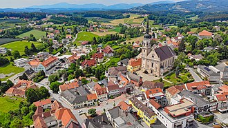 Ansicht von Pischelsdorf mit Pfarrkirche