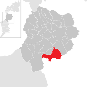 Lage der Gemeinde Mannersdorf an der Rabnitz im Bezirk Oberpullendorf (anklickbare Karte)