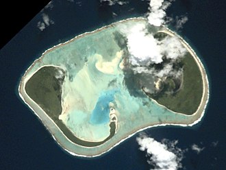 Satellitenbild von Manuae