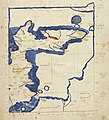 Karte (c. 1375 – c. 1425) aus der Geographike Hyphegesis von Claudius Ptolemäus: griechisch Γερμανικός Ὠκεανός Germanikós Ōkeanós