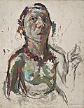 Gemälde Selbstporträt expressiv (1945)