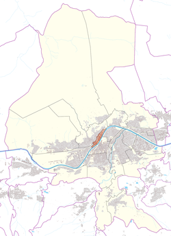 Österreichkarte, Position von Mariahilf-St. Nikolaus hervorgehoben