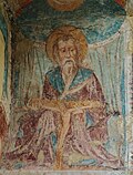 Der Gnadenstuhl, gotisches Fresko in der Taufkapelle