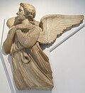 Michelozzo und Werkstatt, Engel vom Grabmal des Bartolomeo Aragazzi, Marmor, um 1435, V&A Museum, London