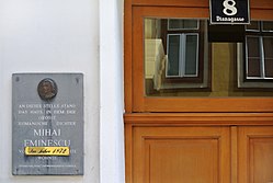 Mihai Eminescu – Gedenktafel