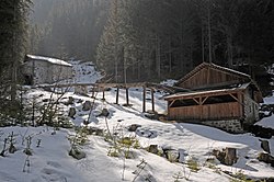 Obere, mittlere und untere Mühle am Pufler Bach