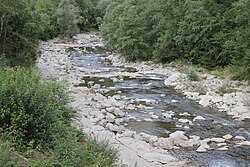 Die Möll nach dem Gößnitzerstausee ohne das Triebwasser