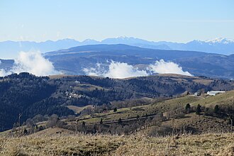 Blickrichtung Westen auf die Hochebene der Sieben Gemeinden