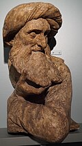Sog. Prophet mit Turban, Gipsabguss der 1870 teilzerstörten Figur, Liebieghaus