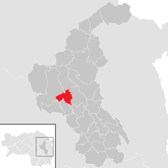 Lage der Gemeinde Naas (Steiermark) im Bezirk Weiz (anklickbare Karte)