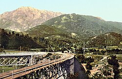 Die Doljanka-Brücke oberhalb von Jablanica