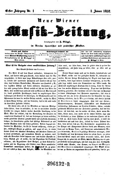 Titelblatt der ersten Ausgabe