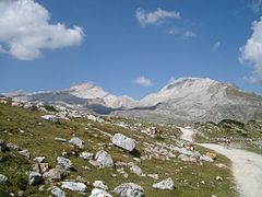 Zehner und Neuner von der Fanes (von Osten)