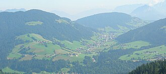Die Wildschönau beim Hauptort Oberau