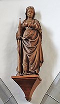 Holzskulptur der hl. Barbara