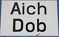 Ortstafel Aich – Dob