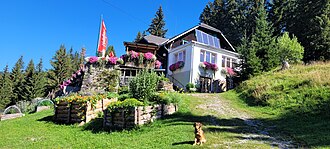 Das Oskar-Schauer-Sattelhaus auf der Terenbachalm