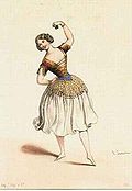 Carlotta Grisi im 1. Akt von Paquita von Mazilier und Deldevez, Paris 1846