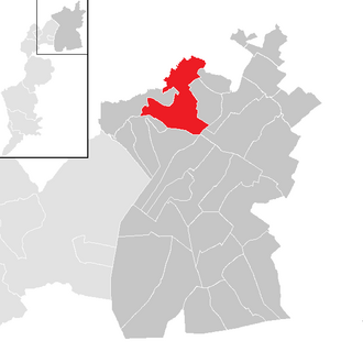 Lage der Gemeinde Parndorf im Bezirk Neusiedl am See (anklickbare Karte)