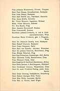Passagierliste der XI. Vergnügungsfahrt 1912 (119 × 181 mm)