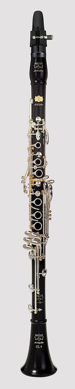 Voll-Böhm-Klarinette mit 21 Klappen und 7 Ringen, entw. 1870 von Buffet Crampon