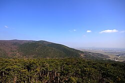 Blick von der Theresienwarte auf den Pfaffstättner Kogel