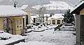 Der obere Friedhof in einer winterlichen Ansicht