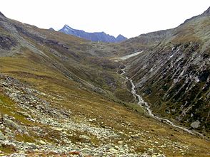 Blick auf das Pfitscher Joch aus dem Zamser Grund