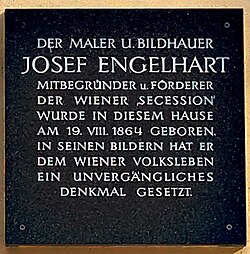 Josef Engelhart – Gedenktafel