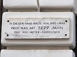 Sepp Jahn – Gedenktafel