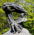 1958 wieder errichtetes Denkmal Chopins in Warschau