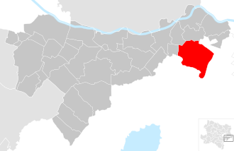 Lage der Gemeinde Prellenkirchen im Bezirk Bruck an der Leitha (anklickbare Karte)