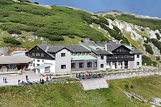 Südostansicht des Berghauses Hochschneeberg
