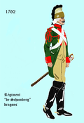 Régiment de Schonberg dragons  1762 bis 1763
