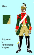 Régiment de Schonberg dragons  1763 bis 1776