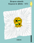 Leibfahne des Régiment de Pfyffer 1672–1689 (Rückseite)
