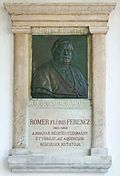 Gedenkstein aus dem Jahr 1910 im Aquincum Museum, Budapest