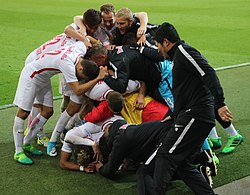 Am Ende jubelte Salzburg über den knappen 2:1-Sieg gegen den Kapfenberger SV