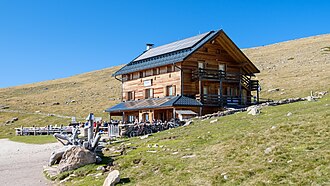 Die Raschötzhütte im Herbst 2021