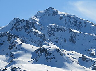 Rastkogel – Gipfelaufbau aus Nordosten