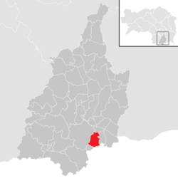 Lage  im Bezirk Leibnitz