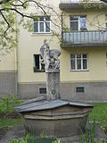 Zierbrunnen mit Rehgruppe