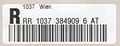 Nicht mehr in Verwendung befindliche Schalter-Rekozetteln (ist gelaufen); Februar 2000.