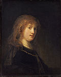 Saskia van Uylenburgh,Öl auf Leinwand, nach 1634, National Gallery of Art, Washington